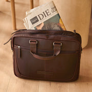 Seth Full-Grain Leather Laptop Bag رجالي – alternate product view 2