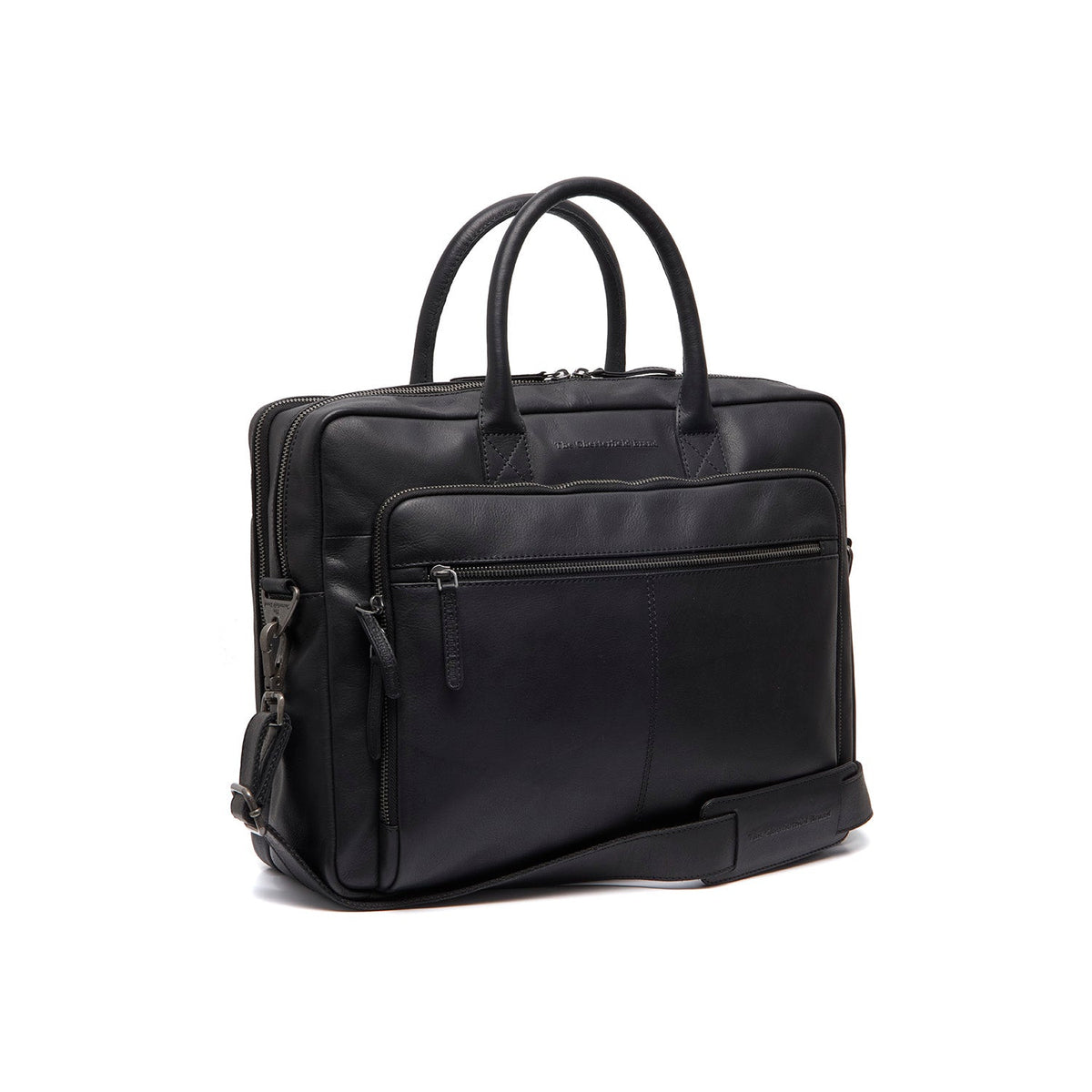 Tacama Full-Grain Leather Laptop Bag نسائي in Classic 100% Full-Grain Leather - Full Exterior Front Profile View | Buy Online