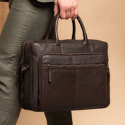 Tacama Full-Grain Leather Laptop Bag نسائي – alternate product view 2
