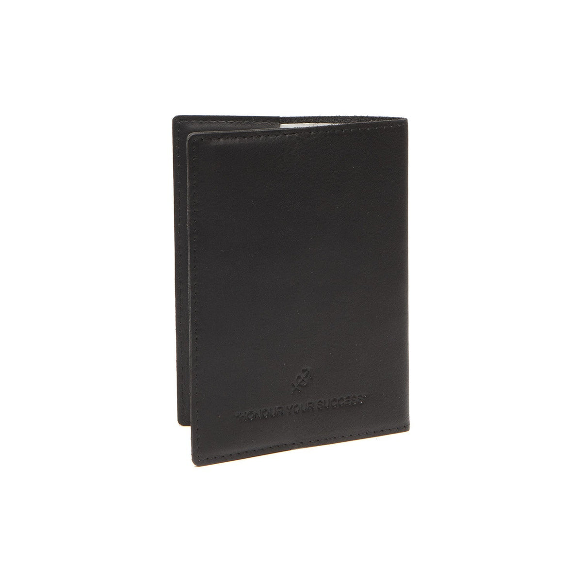 Close-Up Detail of Classic Collar &amp; Heavy-Duty Zipper Hardware on Leather Passport Case نسائي