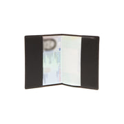 Brown Leather Passport Case نسائي, detail view 1