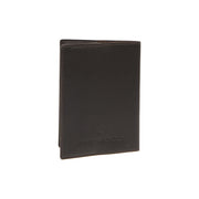 Styled Fit Perspective of Leather Passport Case نسائي on Model - Natural Daylight Drape