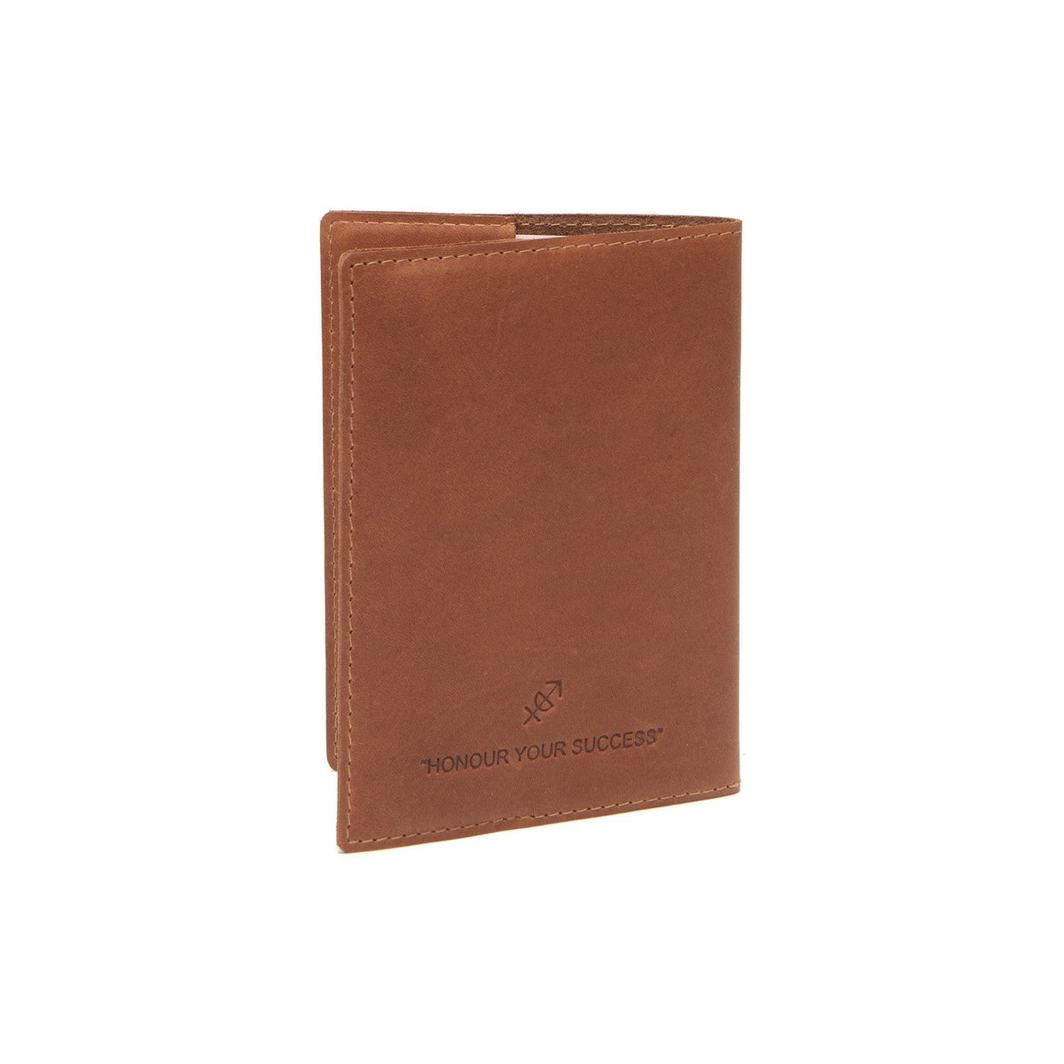 Cognac Leather Passport Case نسائي, detail view 1