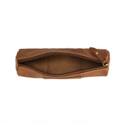 Cognac Leather Pencil Case Lea نسائي, detail view 1