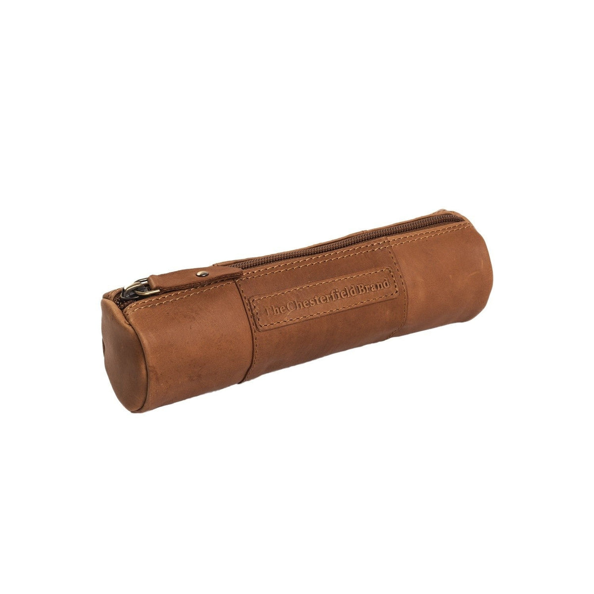 Cognac Leather Pencil Case Lea نسائي, front view