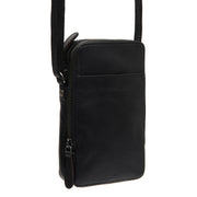 Alesund Full-Grain Leather Phone Bag نسائي in Classic 100% Full-Grain Leather - Front Profile View &amp; Tailored Silhouette | Buy Online