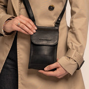 Classic 100% Full-Grain leather Goods - Back View Showing Tailored Shoulder Fit &amp; Clean Hemline