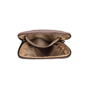 Salta Full-Grain Leather Phone Bag نسائي - Lateral Side Profile View Showing Sleeve Cut &amp; Athletic Taper Fit