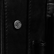 Leather Portfolio Barnet نسائي - Lateral Side Profile View Showing Sleeve Cut &amp; Athletic Taper Fit