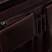 Brown Leather Portfolio Moreton نسائي, detail view 3