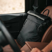 Classic 100% Full-Grain leather Backpack - Rear Perspective Showing Reinforced Leather Straps &amp; Stitching