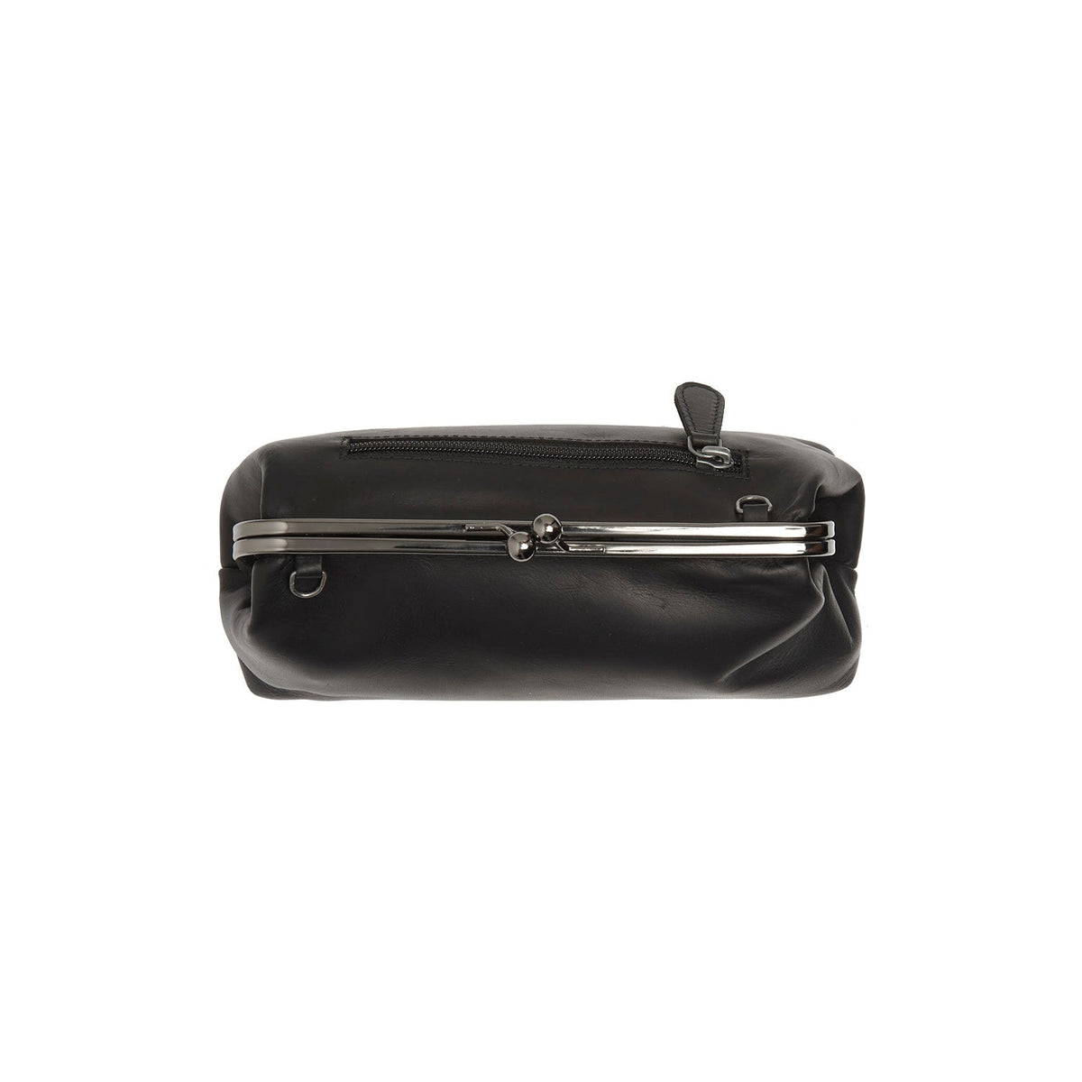 Andrade Full-Grain Leather Shoulder Bag نسائي - Structured Side Profile Showing Gusset Depth &amp; Expansion Capacity