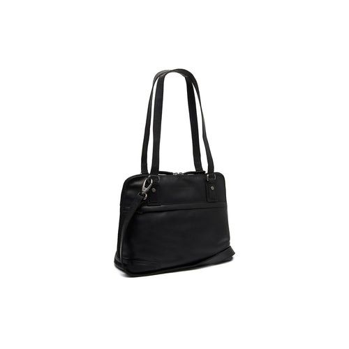 Belgrado Full-Grain Leather Shoulder Bag in Classic 100% Full-Grain Leather - Full Exterior Front Profile View | Buy Online