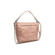 Bolivia Full-Grain Leather Shoulder Bag نسائي in Classic 100% Full-Grain Leather - Full Exterior Front Profile View | Buy Online