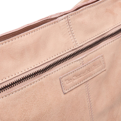 Classic 100% Full-Grain leather Bag - Rear Perspective Showing Reinforced Leather Straps & Stitching