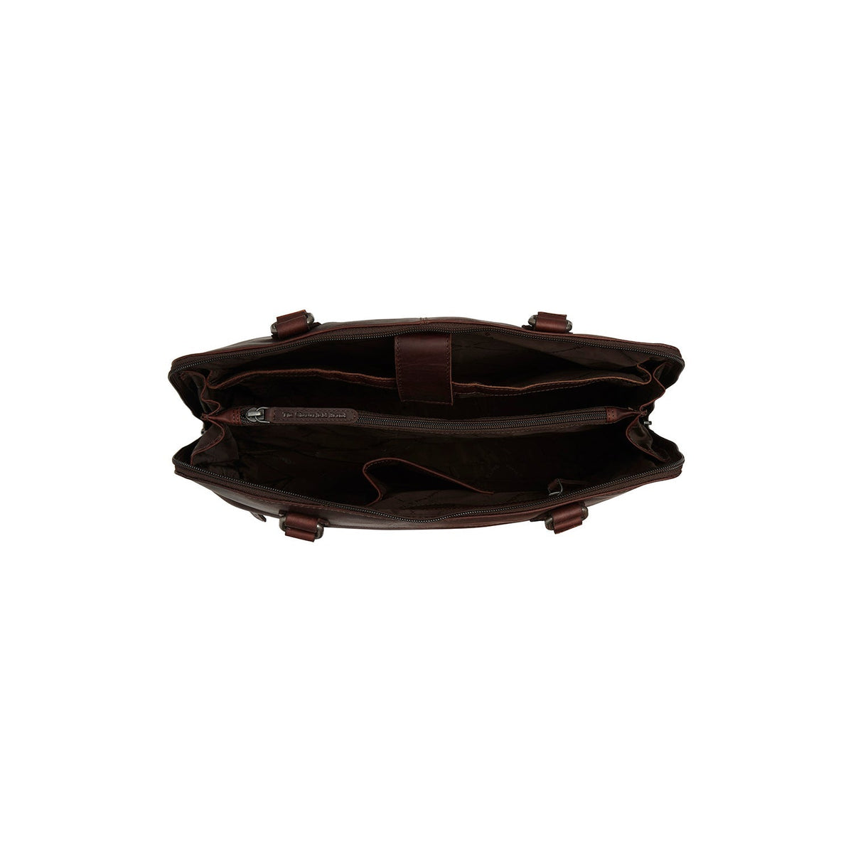 Brown Leather Shoulder Bag Branson, detail view 1