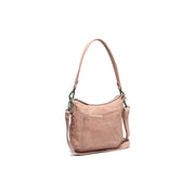 Caroline Full-Grain Leather Shoulder Bag نسائي in Classic 100% Full-Grain Leather - Full Exterior Front Profile View | Buy Online