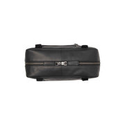 Solid Antique Brass Hardware &amp; Heavy-Duty Dual Zipper Detail on Fenno Full-Grain Leather Shoulder Bag نسائي