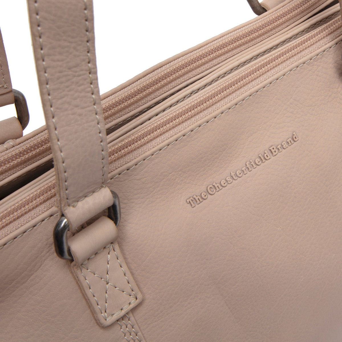 Marvos Full-Grain Leather Shoulder Bag نسائي - Structured Side Profile Showing Gusset Depth &amp; Expansion Capacity