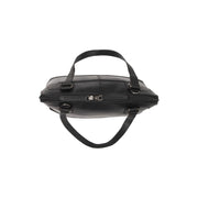 Solid Antique Brass Hardware &amp; Heavy-Duty Dual Zipper Detail on Seron Full-Grain Leather Shoulder Bag نسائي