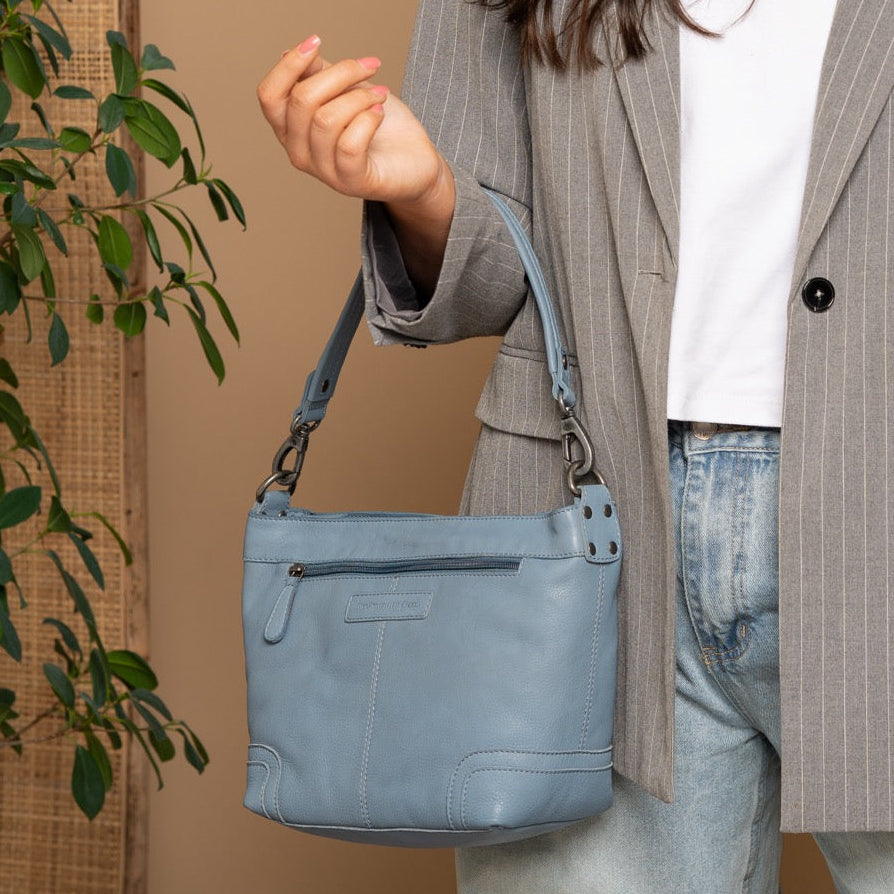 Zarita Full-Grain Leather Shoulder Bag نسائي – alternate product view 2