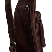 Brown Leather Sling Bag Logan نسائي, detail view 1