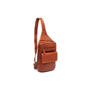 Cognac Leather Sling Bag Turelle نسائي, front view
