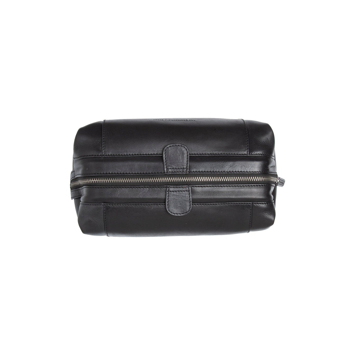 Biassa Full-Grain Leather Toiletry Bag نسائي - Lateral Side Profile View Showing Sleeve Cut &amp; Athletic Taper Fit