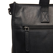 Adana Full-Grain Leather Tote Bag نسائي - Structured Side Profile Showing Gusset Depth &amp; Expansion Capacity