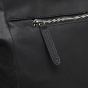 Solid Antique Brass Hardware &amp; Heavy-Duty Dual Zipper Detail on Berlin Full-Grain Leather Tote Bag نسائي