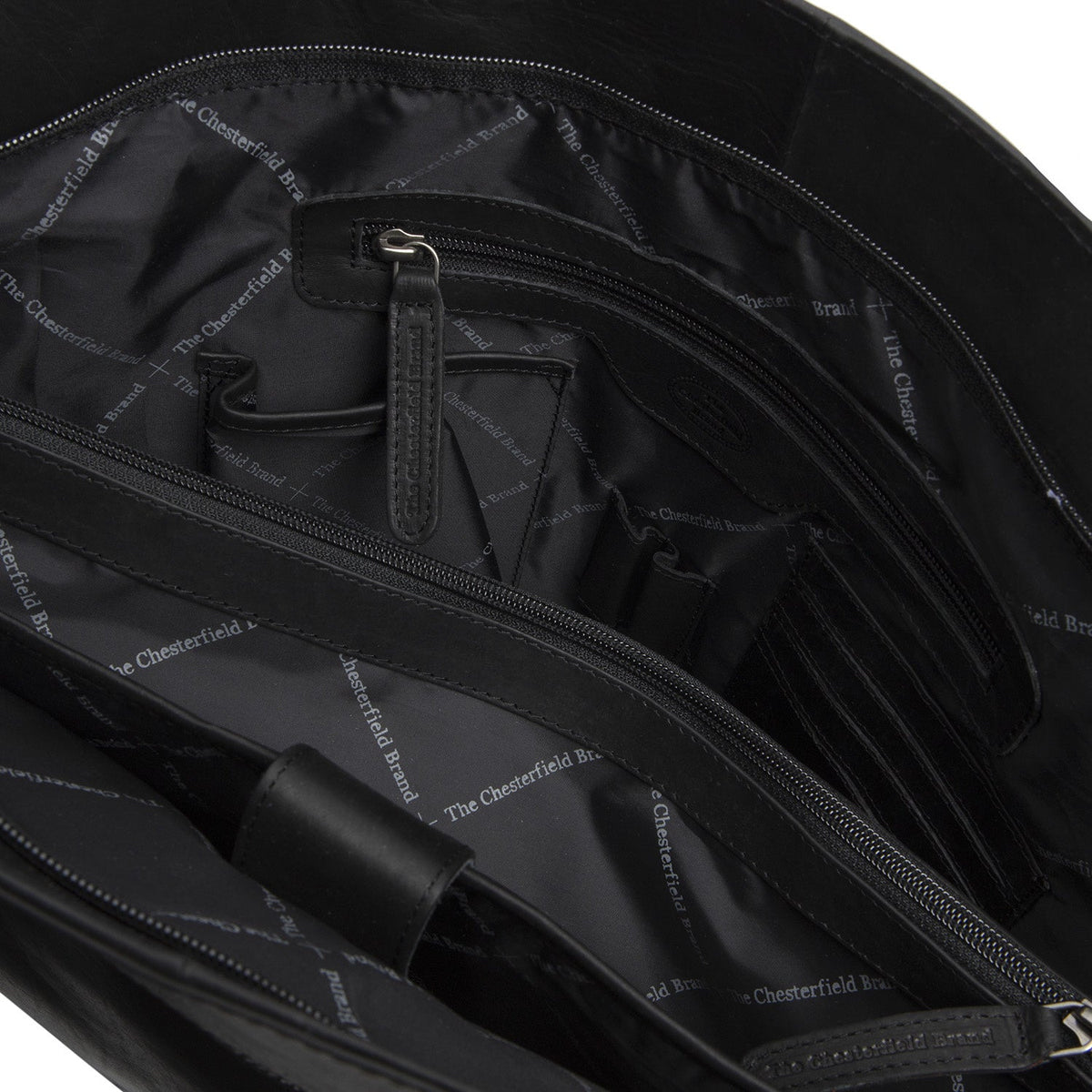 Classic 100% Full-Grain leather Bag - Rear Perspective Showing Reinforced Leather Straps &amp; Stitching