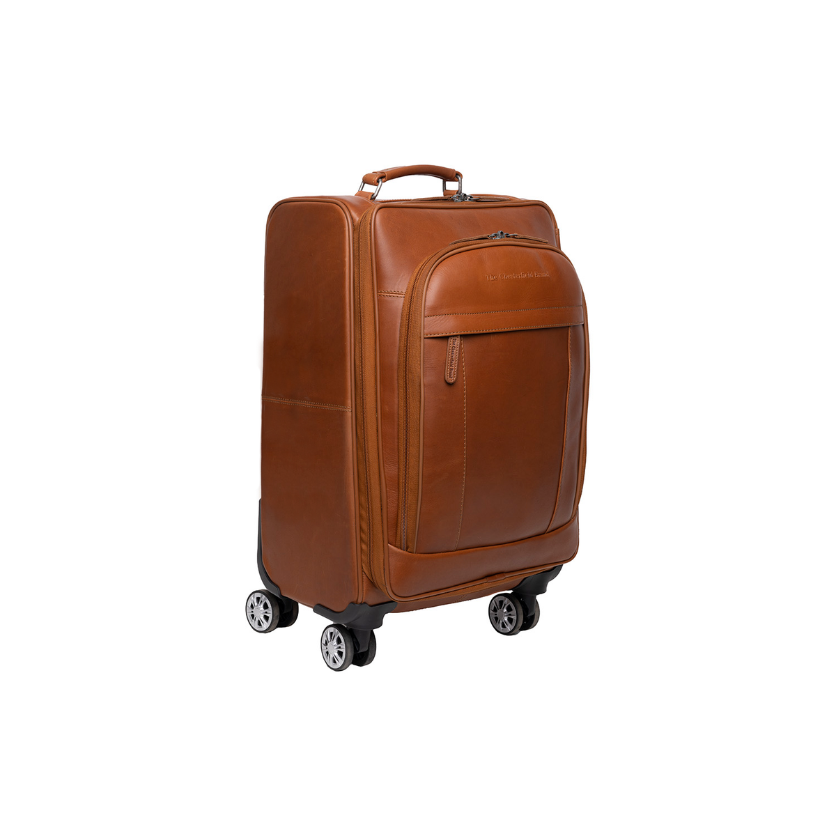 Leather Trolley Key Largo نسائي - Lateral Side Profile View Showing Sleeve Cut &amp; Athletic Taper Fit