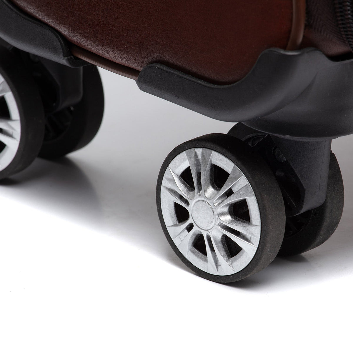 Styled Fit Perspective of Leather Trolley San Marino نسائي on Model - Natural Daylight Drape