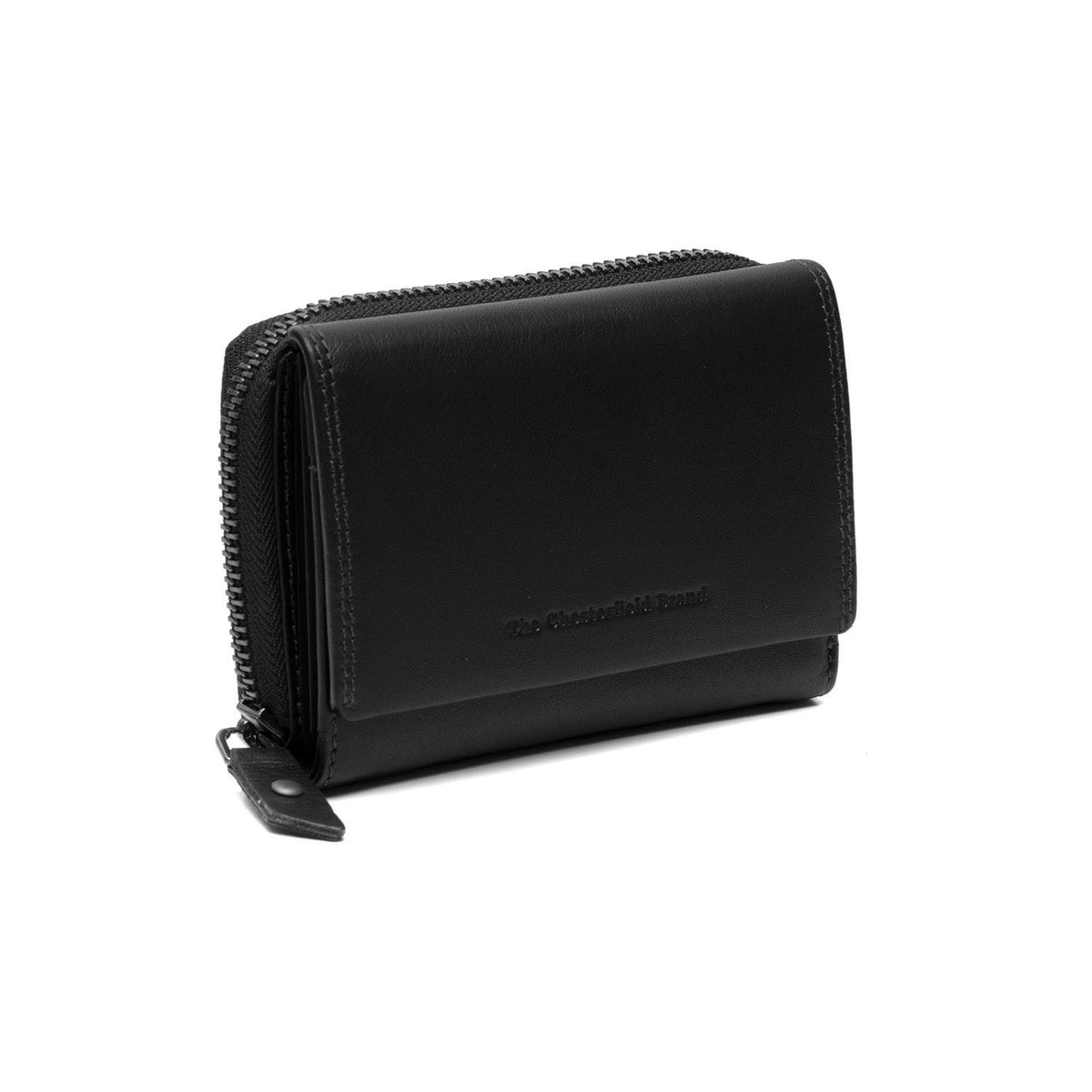 Doniva Full-Grain Leather Wallet نسائي in Classic 100% Full-Grain Leather - Full Exterior Front Profile View | Buy Online