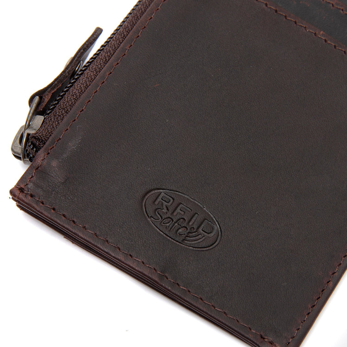 Brown Leather Wallet Livenza, detail view 1