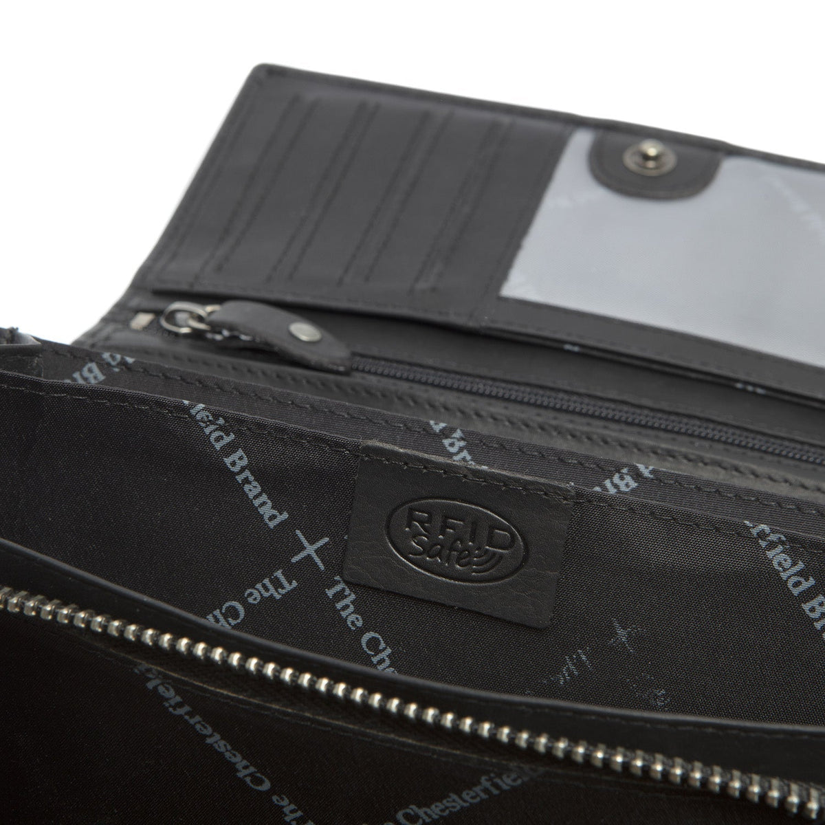 Mirthe Full-Grain Leather Wallet نسائي - Structured Side Profile Showing Gusset Depth &amp; Expansion Capacity