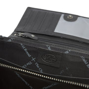 Mirthe Full-Grain Leather Wallet نسائي - Structured Side Profile Showing Gusset Depth &amp; Expansion Capacity