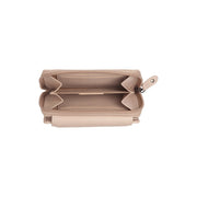 Orveta Full-Grain Leather Wallet نسائي - Structured Side Profile Showing Gusset Depth &amp; Expansion Capacity