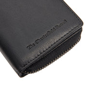 Sionel Full-Grain Leather Wallet نسائي - Structured Side Profile Showing Gusset Depth &amp; Expansion Capacity