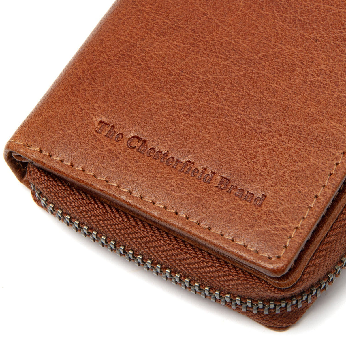 Cognac Leather Wallet Sionel, detail view 3