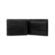 Timo Full-Grain Leather Wallet رجالي - Structured Side Profile Showing Gusset Depth &amp; Expansion Capacity
