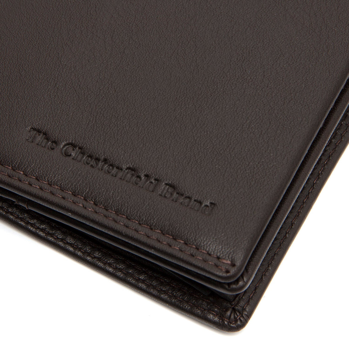 Brown Leather Wallet Vincent, detail view 1