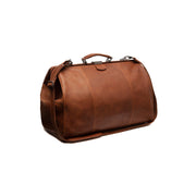 Corfu Full-Grain Leather Weekender Bag نسائي in Classic 100% Full-Grain Leather - Full Exterior Front Profile View | Buy Online