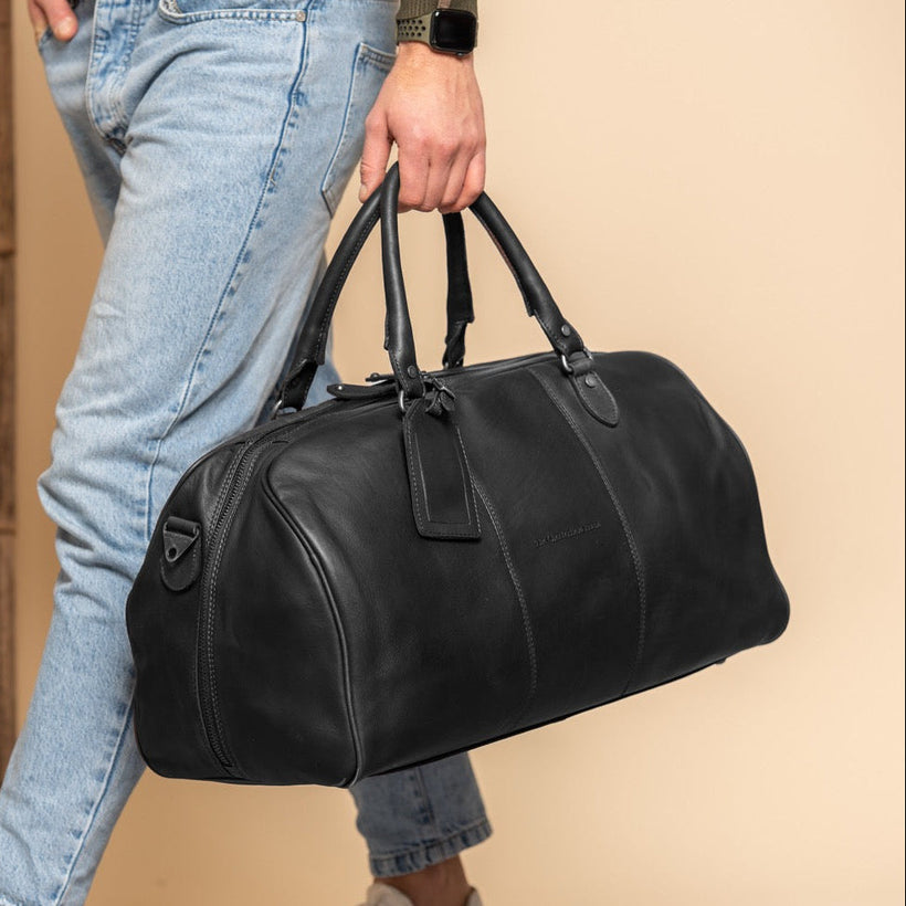 William Full-Grain Leather Weekender Bag نسائي