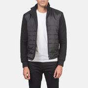 
Nashville مبطن ومحاك أسود Windbreaker جاكيت جلد رجالي in Black Polyester (Torso) &Amp; Knitted Fabric (Sleeves) - عرض أمامي وقَصّة مفصلة أنيقة | شراء أونلاين عبر المتجر الرسمي