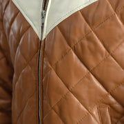 Norman جاكيت جلد بيج Puffer جاكيت جلد رجالي – alternate product view 6
