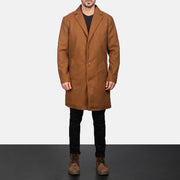 
Petrillo Khaki Wool Single Breasted معطف جلد فاخر رجالي in Khaki Synthetic Wool - عرض أمامي وقَصّة مفصلة أنيقة | شراء أونلاين عبر المتجر الرسمي