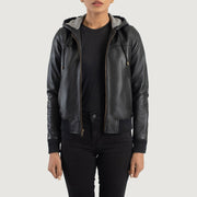 
Rebella Hooded جاكيت بومبر جلد نسائي – alternate product view 1