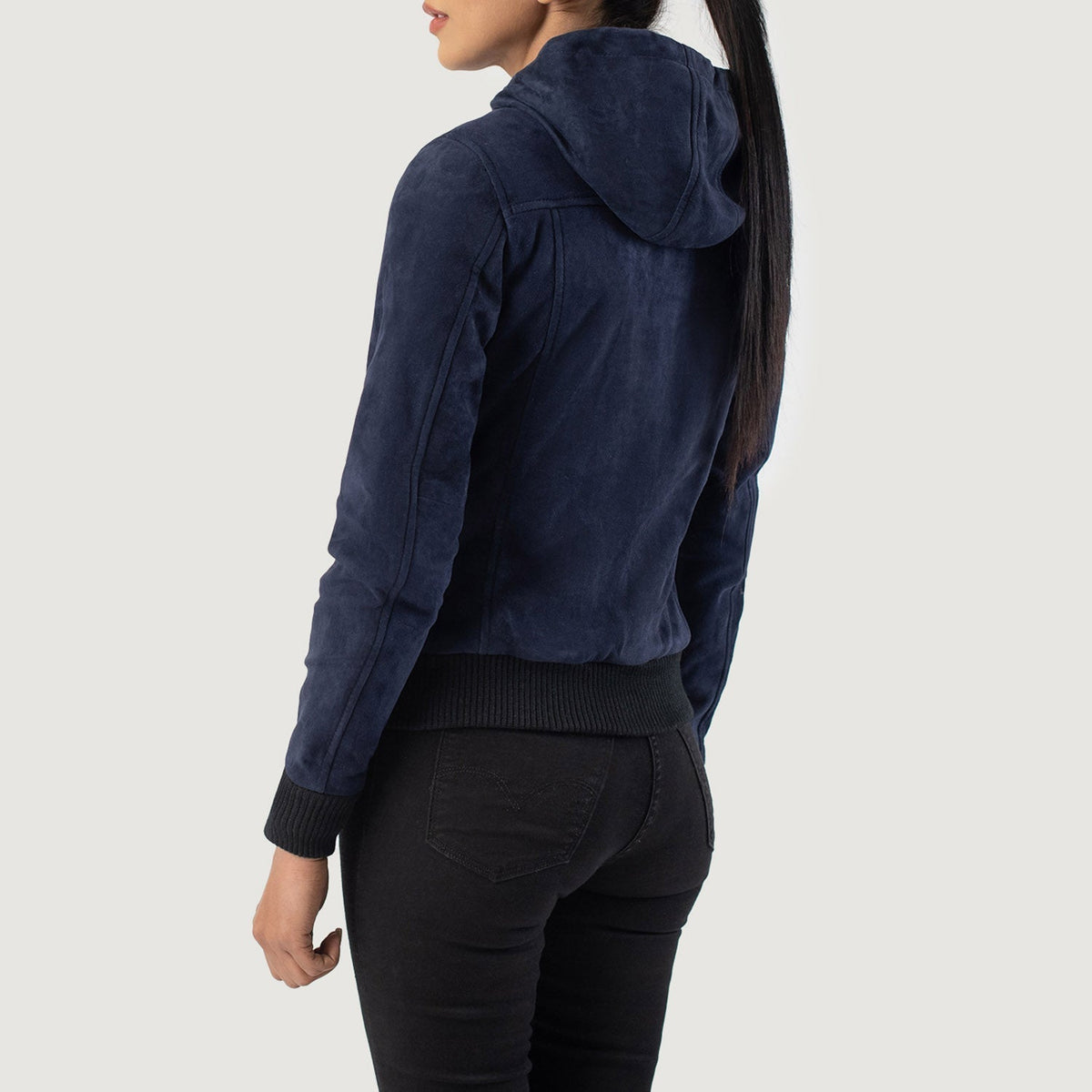 
Rebella Hooded جاكيت بومبر جلد نسائي – alternate product view 5