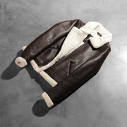 Sherilyn B-3 أسود جاكيت بومبر جلد نسائي – alternate product view 8